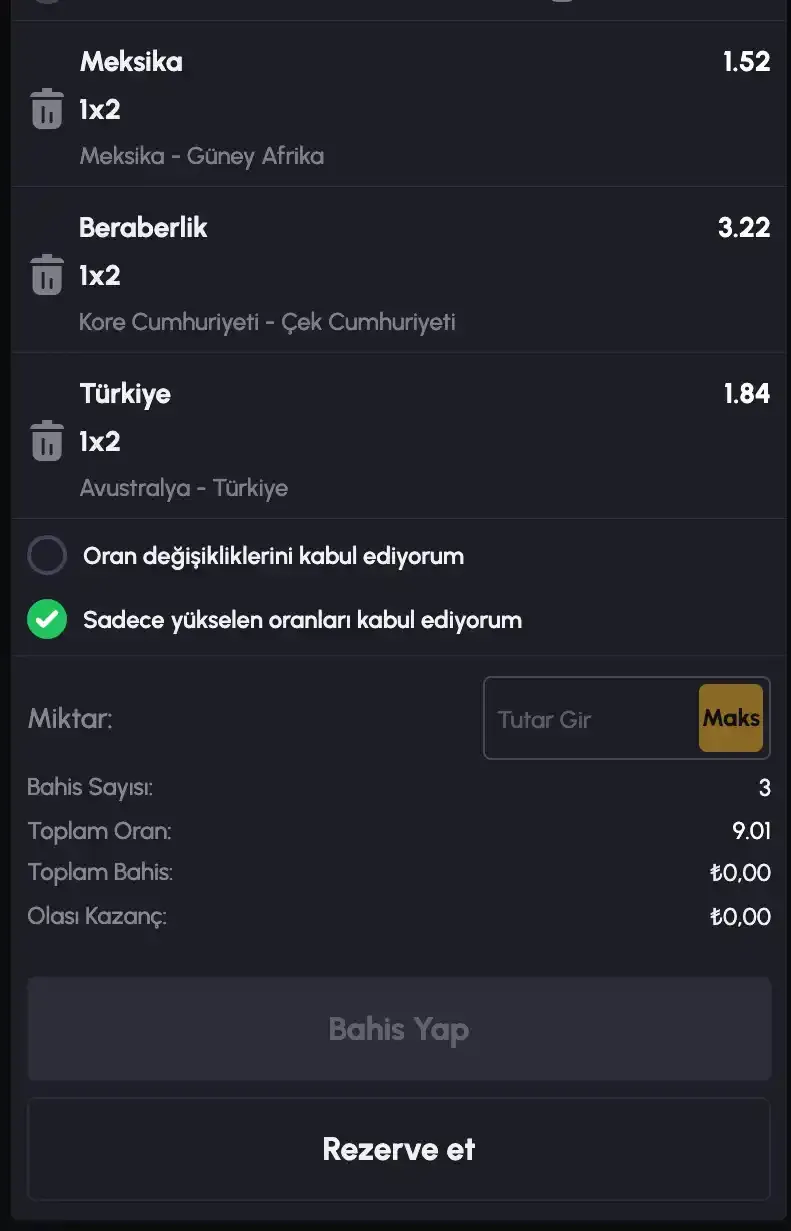 Tulipbet spor bahisleri